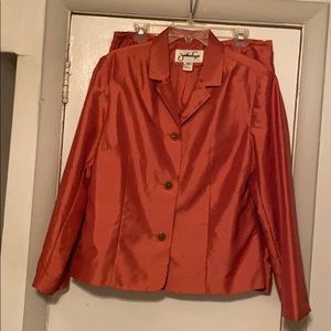 Johnathan Logan- orange  2 pc suit.